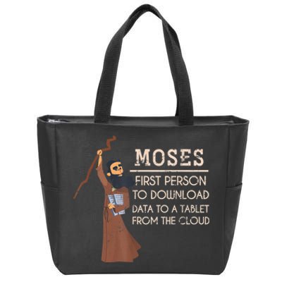 Faith Moses Bible Verse Funny Christian Prayer Zip Tote Bag