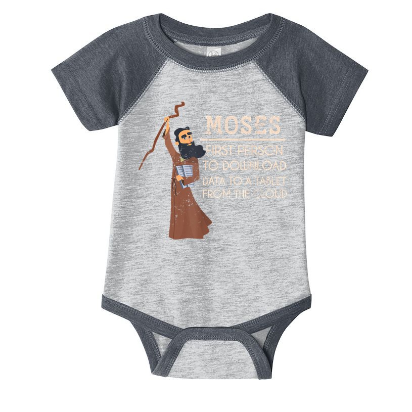 Faith Moses Bible Verse Funny Christian Prayer Infant Baby Jersey Bodysuit