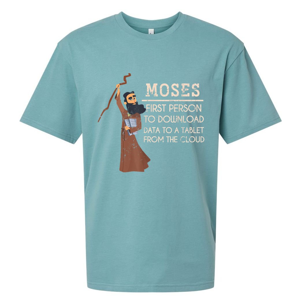 Faith Moses Bible Verse Funny Christian Prayer Sueded Cloud Jersey T-Shirt
