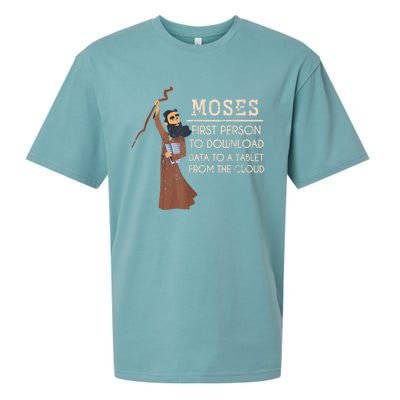 Faith Moses Bible Verse Funny Christian Prayer Sueded Cloud Jersey T-Shirt