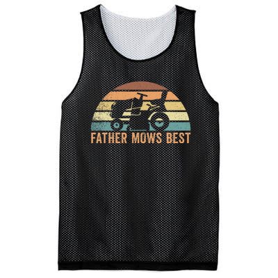 Father Mows Best Lawn Care Dad Mowing Gardener FatherS Day Mesh Reversible Basketball Jersey Tank