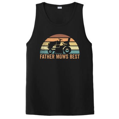 Father Mows Best Lawn Care Dad Mowing Gardener FatherS Day PosiCharge Competitor Tank