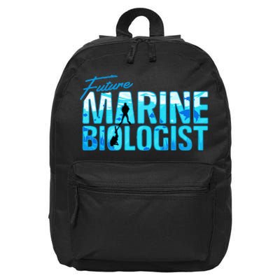 Future Marine Biologist Ocean Student Biology Gift 16 in Basic Backpack