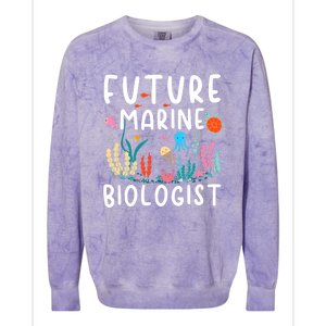 Future Marine Biologist Cute Costume Child Adult Colorblast Crewneck Sweatshirt