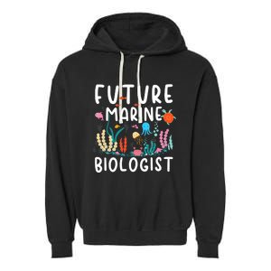 Future Marine Biologist Cute Costume Child Adult Garment-Dyed Fleece Hoodie