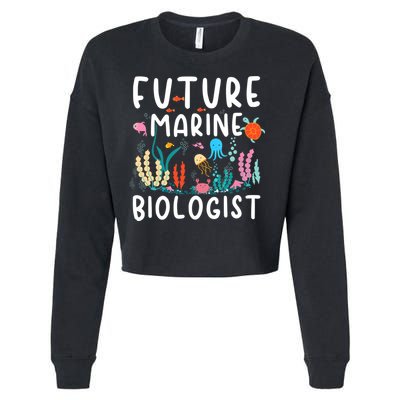 Future Marine Biologist Cute Costume Child Adult Cropped Pullover Crew