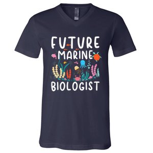 Future Marine Biologist Cute Costume Child Adult V-Neck T-Shirt