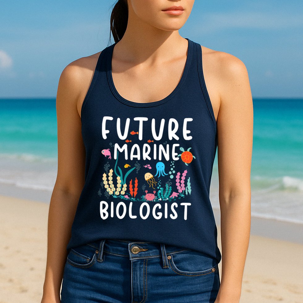 Future Marine Biologist Cute Costume Child Adult Womens Tank Top