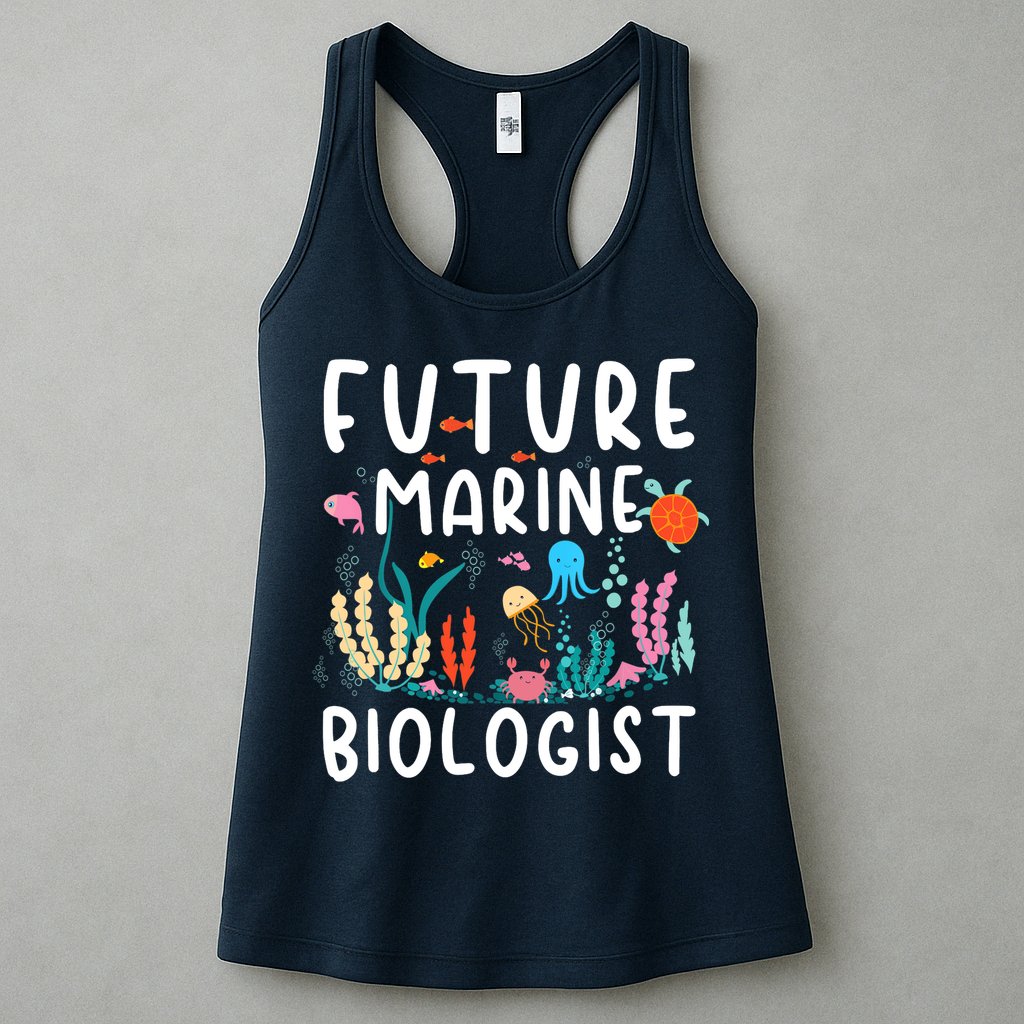 Future Marine Biologist Cute Costume Child Adult Womens Tank Top