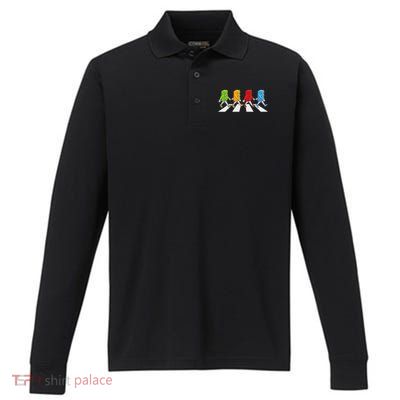 Funny Master Builder Brick Blocks Building Performance Long Sleeve Polo