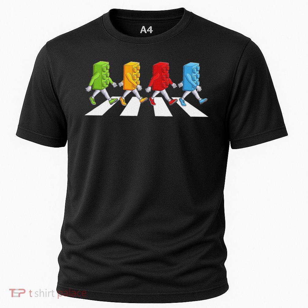 Funny Master Builder Brick Blocks Building Cooling Performance Crew T-Shirt