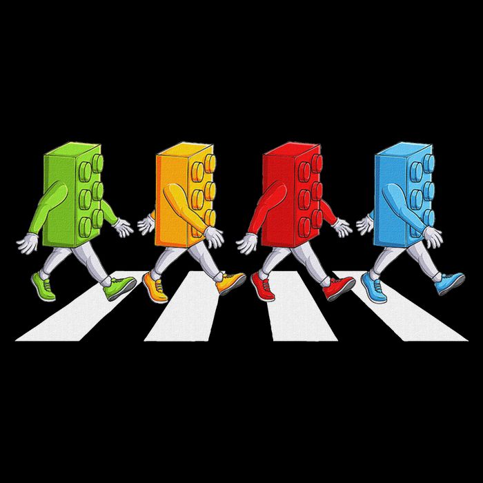 Funny Master Builder Brick Blocks Building Cooling Performance Crew T-Shirt