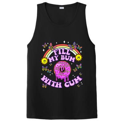 Fill My Bum With Cum Funny Donut Embarrassing PosiCharge Competitor Tank