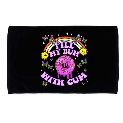 Fill My Bum With Cum Funny Donut Embarrassing Microfiber Hand Towel