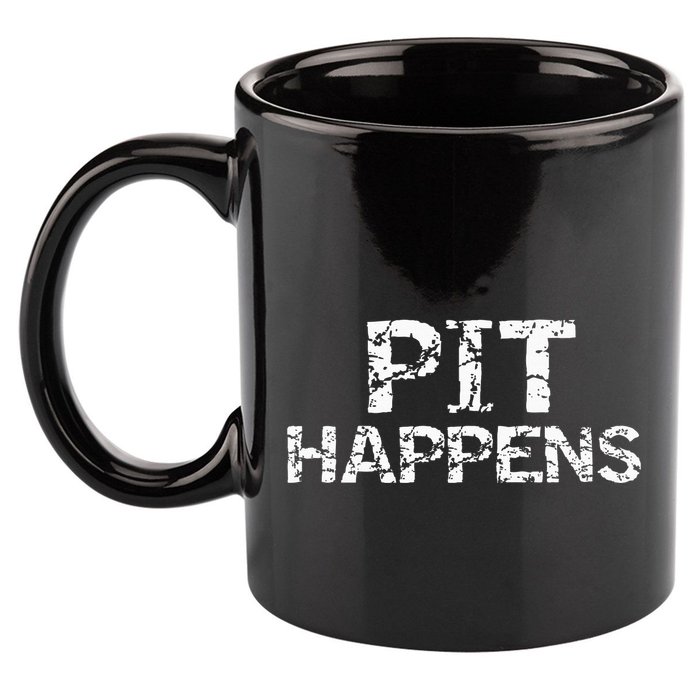 Funny Marching Band Percussion Pit Quote For Pit Happens 11oz C Handle Ceramic Mug