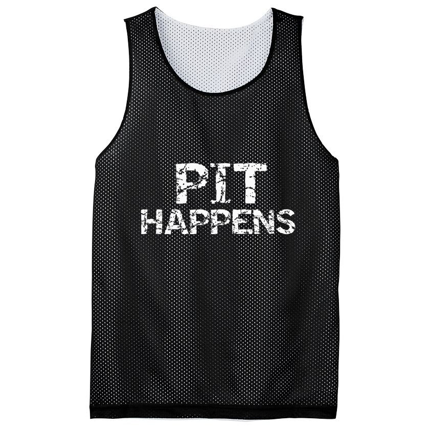 Funny Marching Band Percussion Pit Quote For Pit Happens Mesh Reversible Basketball Jersey Tank