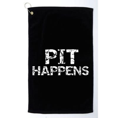 Funny Marching Band Percussion Pit Quote For Pit Happens Golf Towel