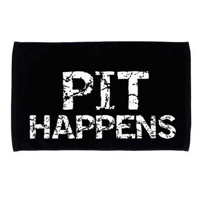 Funny Marching Band Percussion Pit Quote For Pit Happens Microfiber Hand Towel