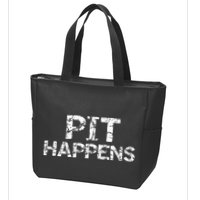 Funny Marching Band Percussion Pit Quote For Pit Happens Zip Tote Bag
