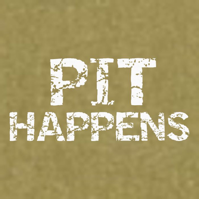 Funny Marching Band Percussion Pit Quote For Pit Happens Garment-Dyed Women's Muscle Tee