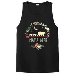 Floral Mama Bear With 2 Cubs Gift PosiCharge Competitor Tank