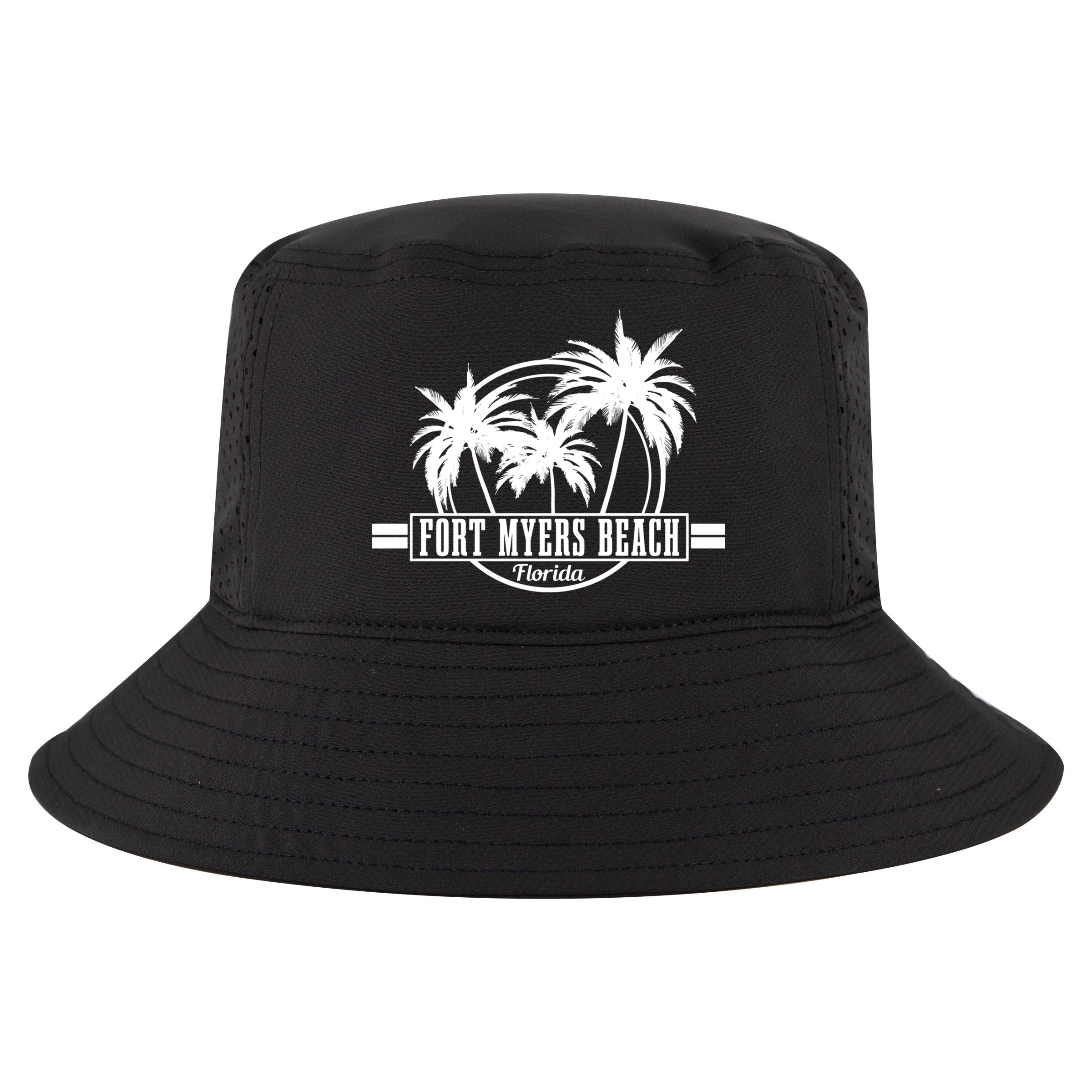 Fort Myers Beach Vintage Florida Surfer Gift Cool Comfort Performance Bucket Hat