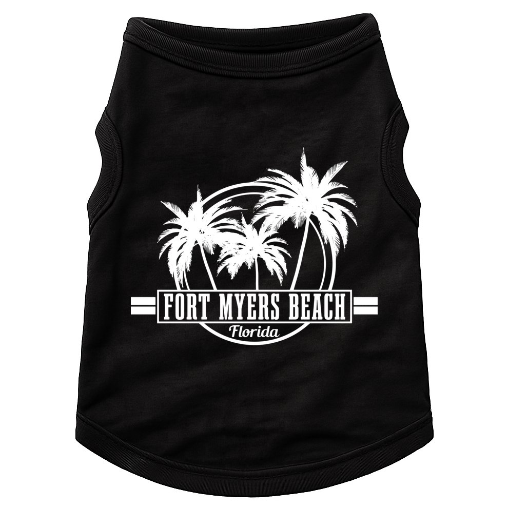 Fort Myers Beach Vintage Florida Surfer Gift Doggie Tank