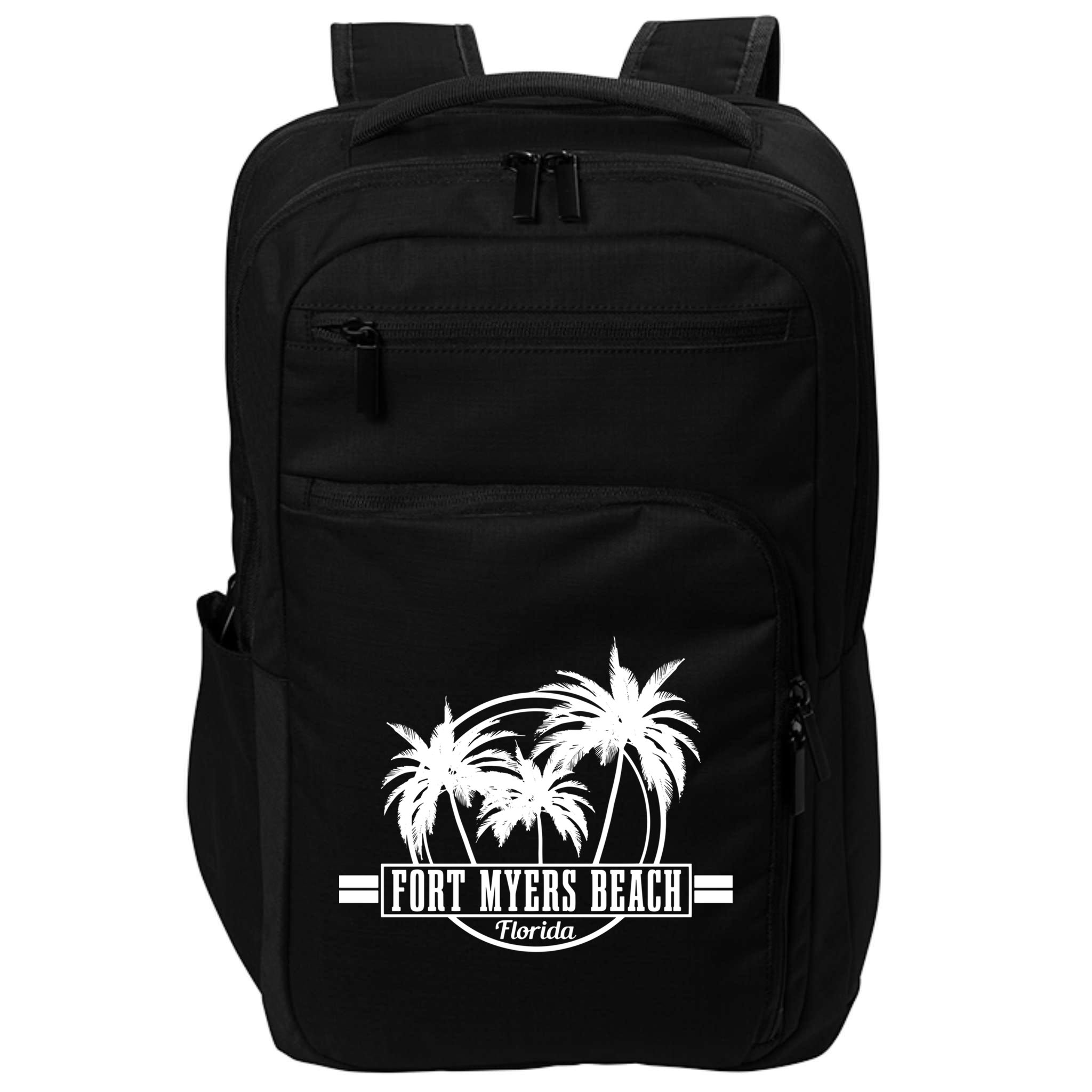 Fort Myers Beach Vintage Florida Surfer Gift Impact Tech Backpack