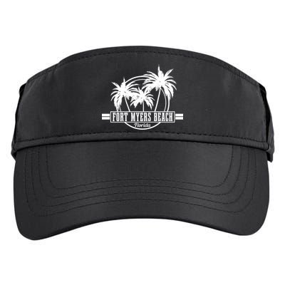 Fort Myers Beach Vintage Florida Surfer Gift Adult Drive Performance Visor