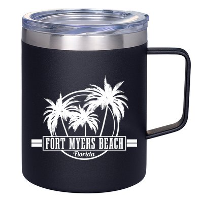 Fort Myers Beach Vintage Florida Surfer Gift 12oz Stainless Steel Coffee Mug