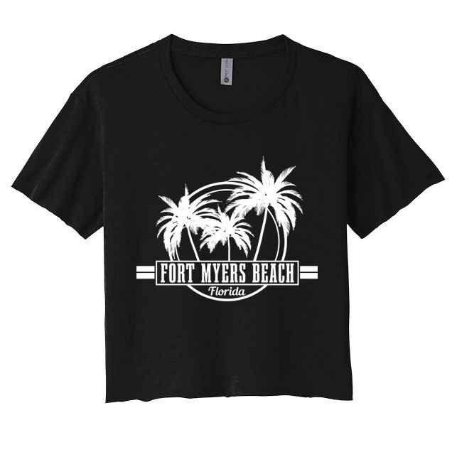 Fort Myers Beach Vintage Florida Surfer Gift Crop Top