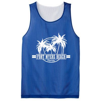 Fort Myers Beach Vintage Florida Surfer Gift Mesh Reversible Basketball Jersey Tank
