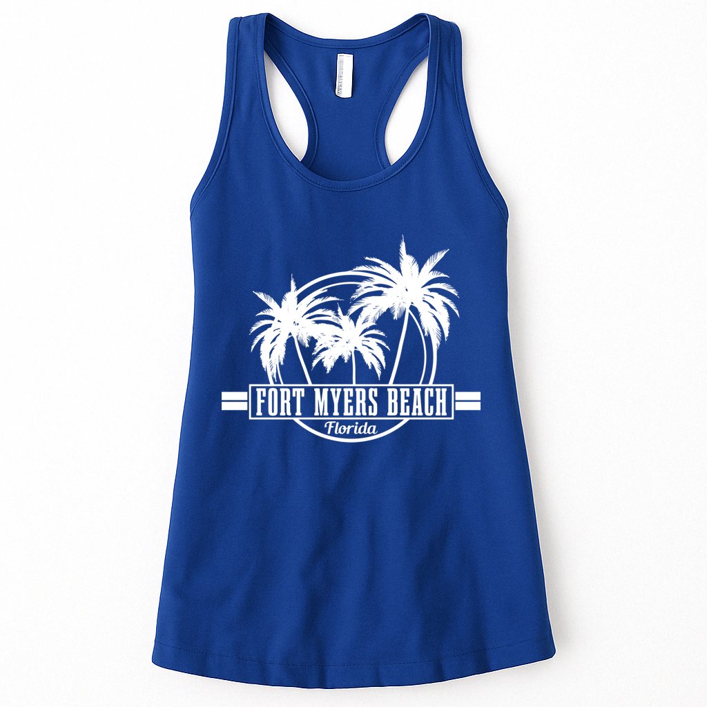 Fort Myers Beach Vintage Florida Surfer Gift Womens Tank Top
