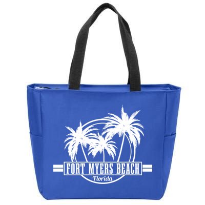 Fort Myers Beach Vintage Florida Surfer Gift Zip Tote Bag