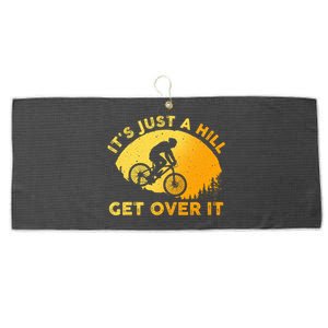 Funny Mountain Biking Trail Mountain Bike Large Microfiber Waffle Golf Towel