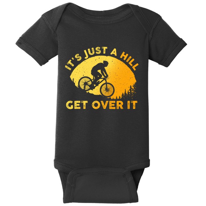 Funny Mountain Biking Trail Mountain Bike Baby Bodysuit