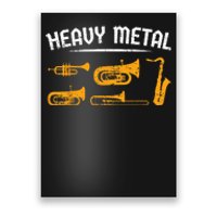 Funny Marching Band Brass Player Trumpet Trombone Bass Tuba Poster