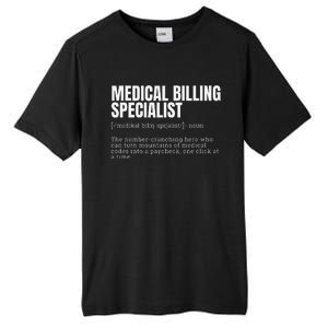 Funny Medical Billing Specialist Definition Tall Fusion ChromaSoft Performance T-Shirt