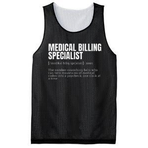 Funny Medical Billing Specialist Definition Mesh Reversible Basketball Jersey Tank