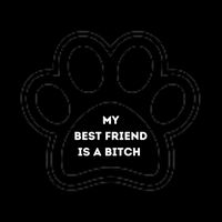 Funny My Best Friend Is A Bitch! Dog Lover 7-Panel Snapback Hat