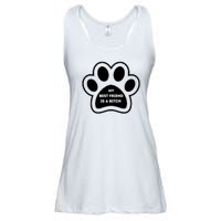 Funny My Best Friend Is A Bitch! Dog Lover Ladies Essential Flowy Tank