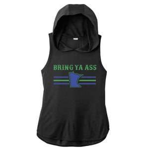 Funny Meme Bring Ya Ass Humor Gift Ladies PosiCharge Tri-Blend Wicking Draft Hoodie Tank