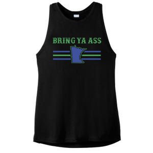 Funny Meme Bring Ya Ass Humor Gift Ladies PosiCharge Tri-Blend Wicking Tank