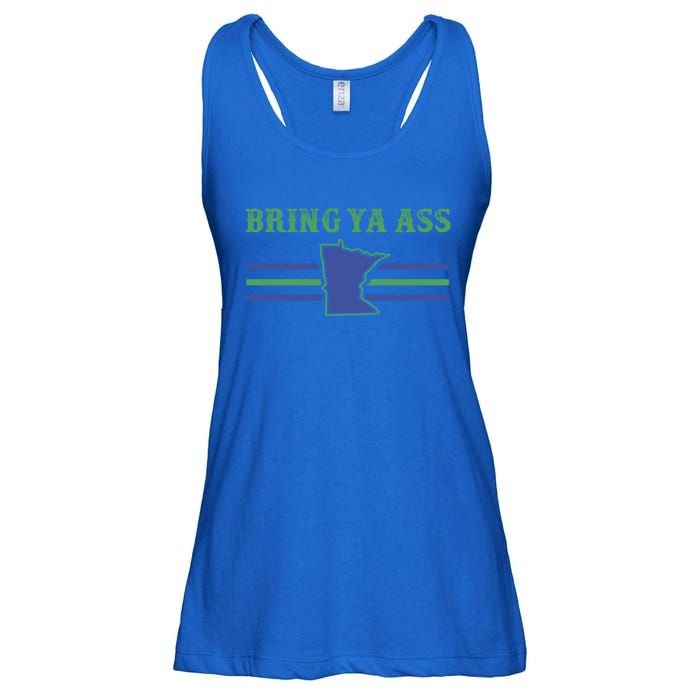 Funny Meme Bring Ya Ass Humor Gift Ladies Essential Flowy Tank