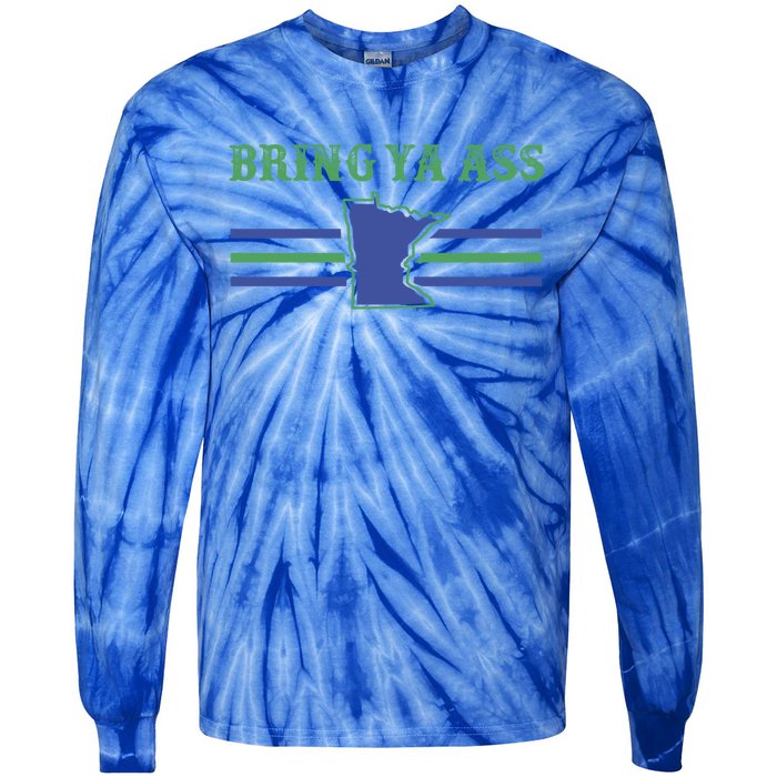 Funny Meme Bring Ya Ass Humor Gift Tie-Dye Long Sleeve Shirt