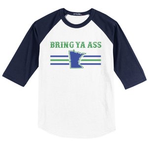 Funny Meme Bring Ya Ass Humor Gift Baseball Sleeve Shirt