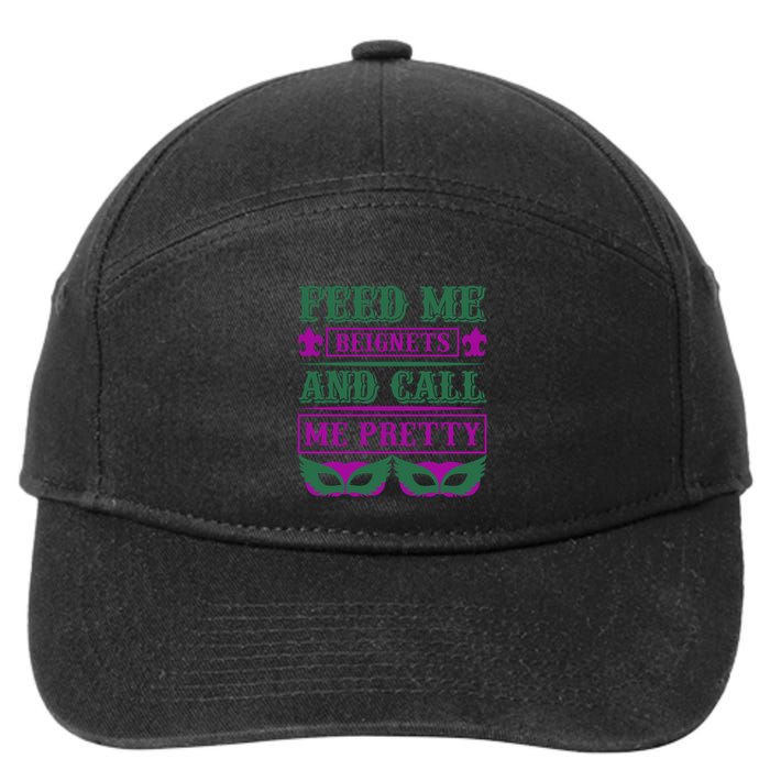 Feed Me Beignets And Call Me Pretty 7-Panel Snapback Hat