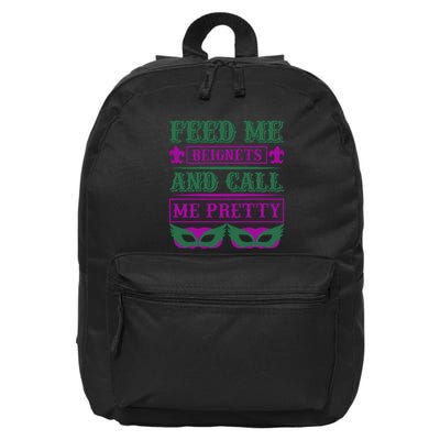 Feed Me Beignets And Call Me Pretty 16 in Basic Backpack
