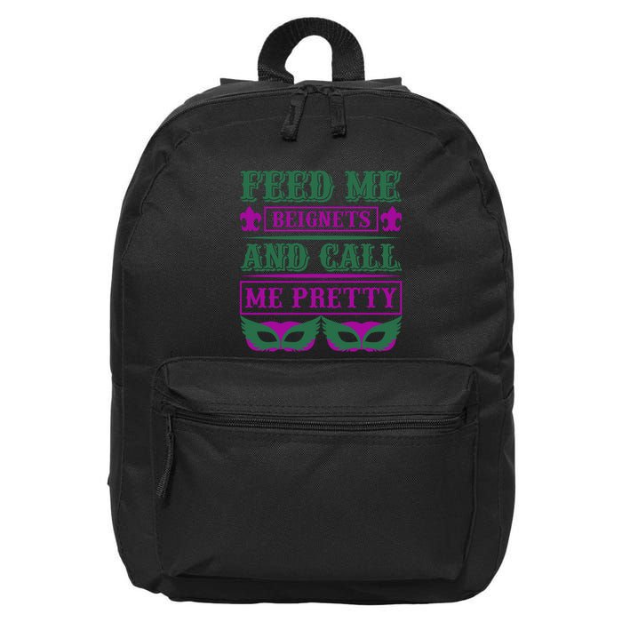 Feed Me Beignets And Call Me Pretty 16 in Basic Backpack