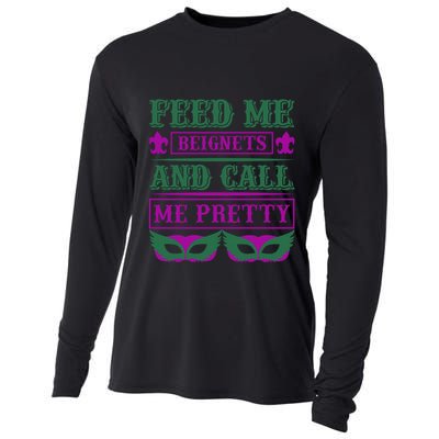 Feed Me Beignets And Call Me Pretty Cooling Performance Long Sleeve Crew